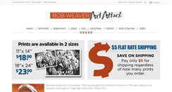 Desktop Screenshot of bobweaverartattack.com